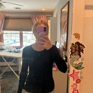 Old Navy Black Long Sleeve Top